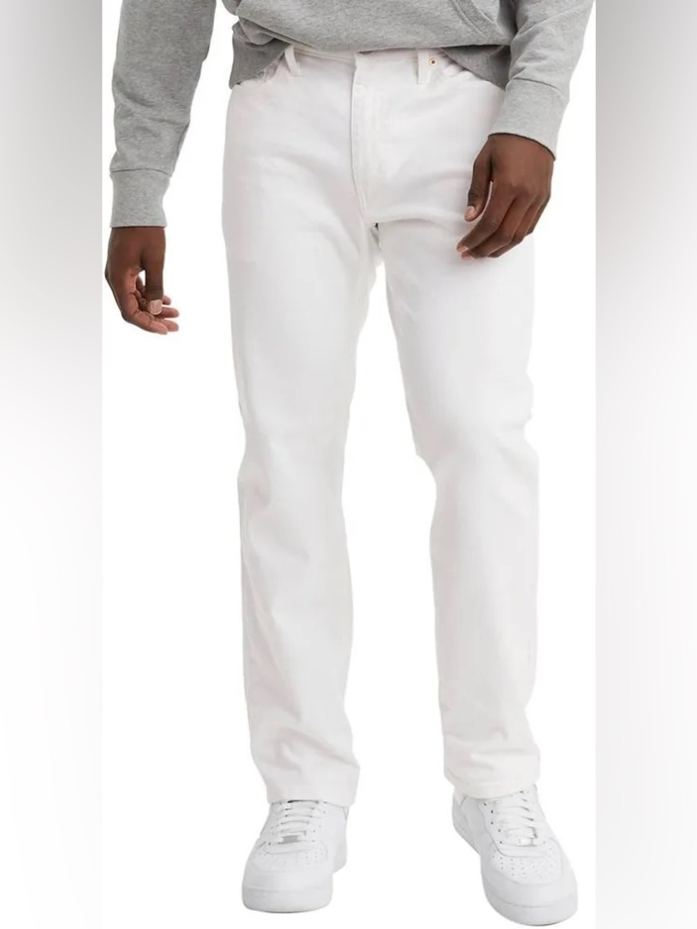 Men’s 541 Athletic Taper White Straight-Leg Jeans NWT